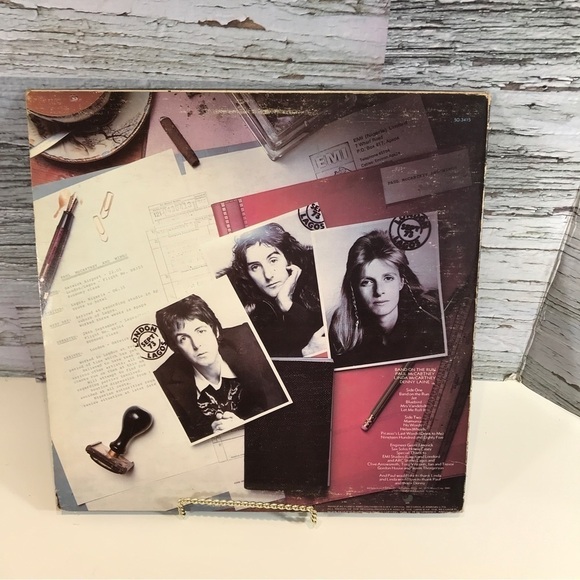 BAND on the Run Paul MaCartney & Wings with Original Poster Tested 1973 - Picture 2 of 11